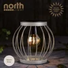 Northlight solcellelykt kurvlykt rund, 15,5 cm