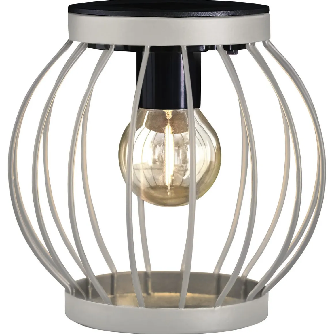 Northlight solcellelykt kurvlykt rund, 15,5 cm