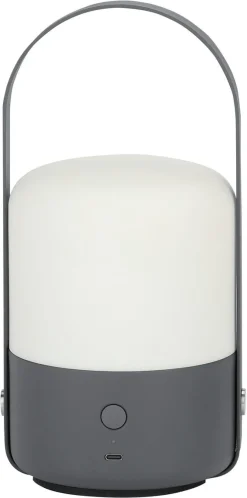 Northlight solcellelykt med hank, oppladbar, USB-C