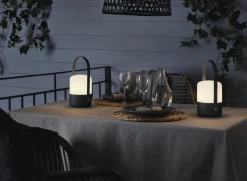Northlight solcellelykt med hank, oppladbar, USB-C