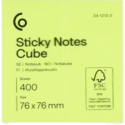 Notatblokk kube, 400 notatlapper