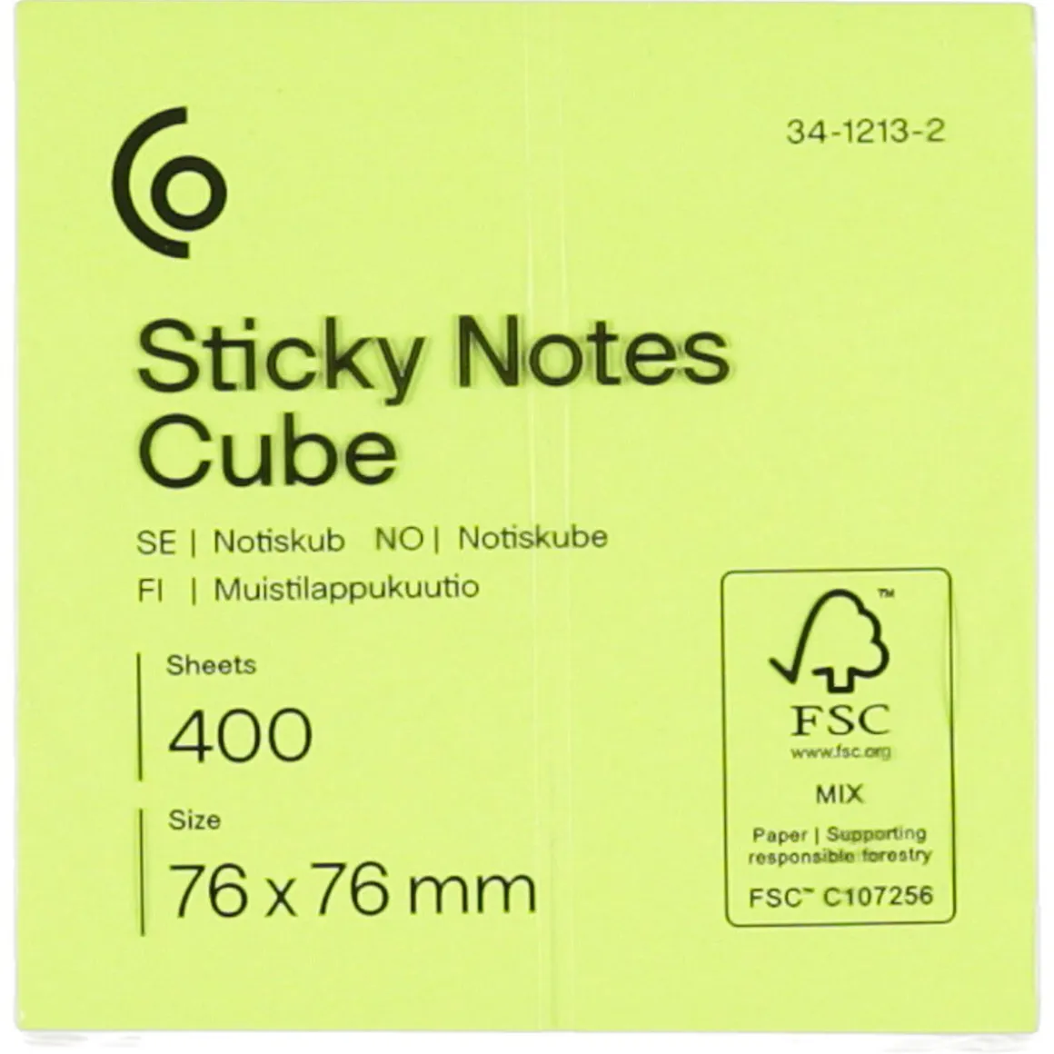Notatblokk kube, 400 notatlapper