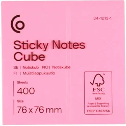 Notatblokk kube, 400 notatlapper
