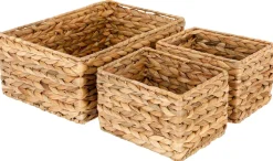 Oppbevaringskurver natur, 3-pack