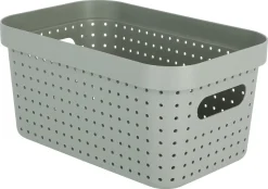 Oppbevaringskurv Neat, grønn, resirkulert plast