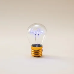 Oppladbar bordlampe med lysende motiv, Northlight, 11 cm
