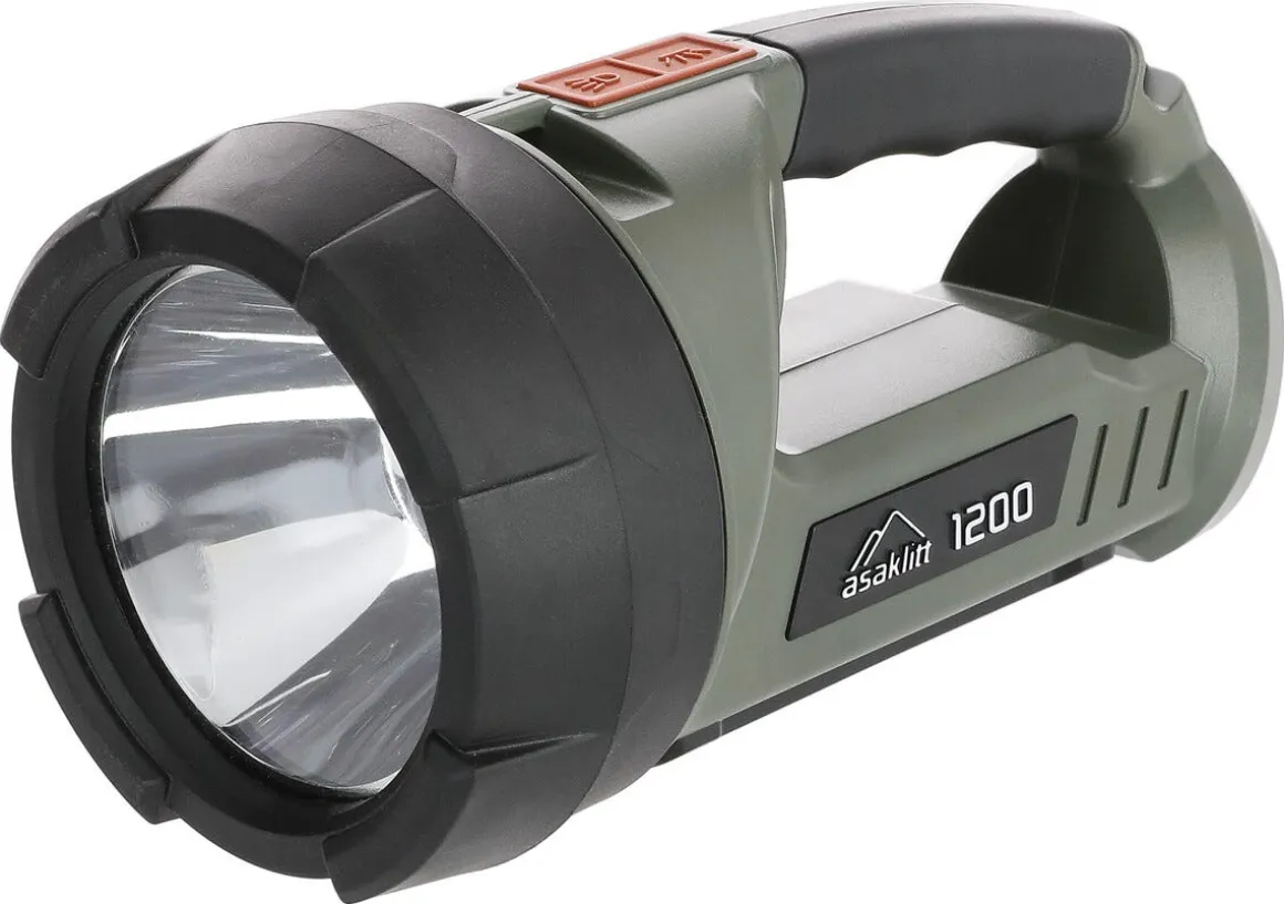 Oppladbar lyskaster og arbeidslampe, 1200 lumen