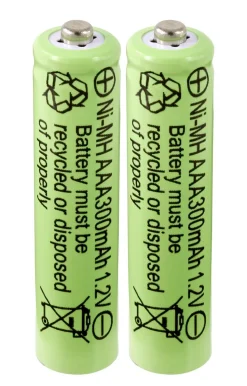 Oppladbart batteri AAA/HR03 300 mAh Solar, 2-pakning