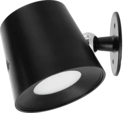 Oppladbar vegglampe med klemme og magnetfeste