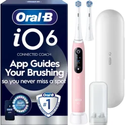 Oral-B iO 6 elektrisk tannbørste, 5 børstemoduser