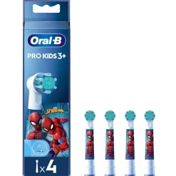 Oral-B Pro Kids 3+ børstehoder refill, 4-pakning