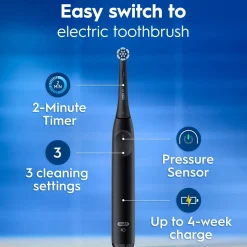 Oral-B iO2 Duo elektrisk tannbørste, 3 børstemoduser, 2-pakning