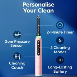 Oral-B iO 5 elektrisk tannbørste, 5 børstemoduser