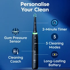 Oral-B iO 5 elektrisk tannbørste, 5 børstemoduser