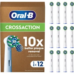 Oral-B Pro Cross Action børstehoder, hvit