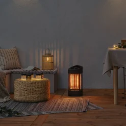 Oscillerende terrassevarmer med timer, 800 W