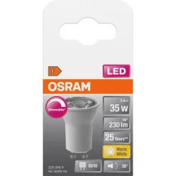 Osram dimbar LED-reflektorpære GU10 3 W
