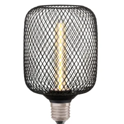 Osram Decor Black LED E27 Straw rett filament dimbar