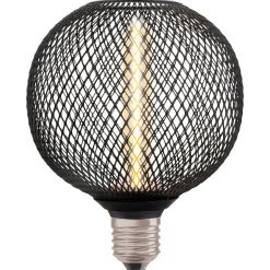Osram Decor Black LED E27 Straw rett filament dimbar