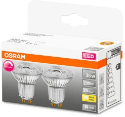 Osram dimbar LED GU10, 2-pakning