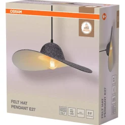 Osram Felt Hat Pendant taklampe filt E27 mørkegrå