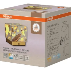 Osram Gleam liten oppladbar bordlampe terrassokube