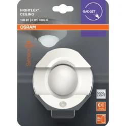 Osram Nightlux Ceiling nattlys med sensor, hvit
