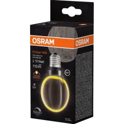 Osram Vintage 1906 Globe Smoke LED-pære E27 dimbar