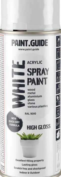 Paintguide spraymaling hvit RAL9010, 400 ml