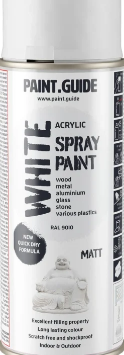 Paintguide spraymaling hvit RAL9010, 400 ml