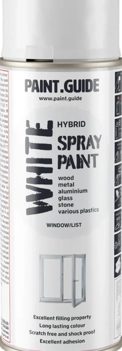 Paintguide spraymaling lister/karmer, hvit NCS S 0502-Y, 400 ml