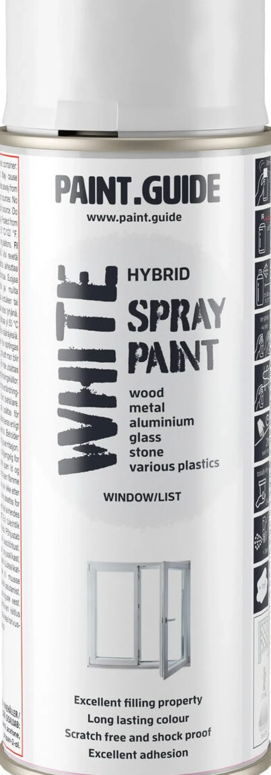Paintguide spraymaling lister/karmer, hvit NCS S 0502-Y, 400 ml
