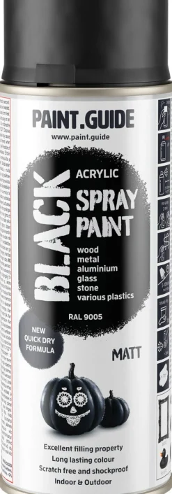 Paintguide spraymaling svart RAL9005, 400 ml