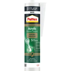 Pattex Painting Sealant malerfug utendørs, hvit, 280 ml