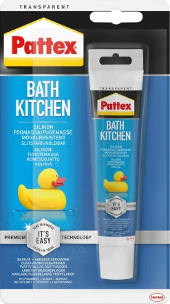 Pattex silikon innendørs, transparent