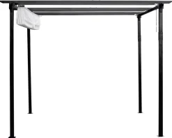 Pergola med soltak, 2,9 x 2,9 meter