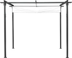 Pergola med soltak, 2,9 x 2,9 meter