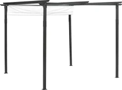 Pergola med soltak, 2,9 x 2,9 meter