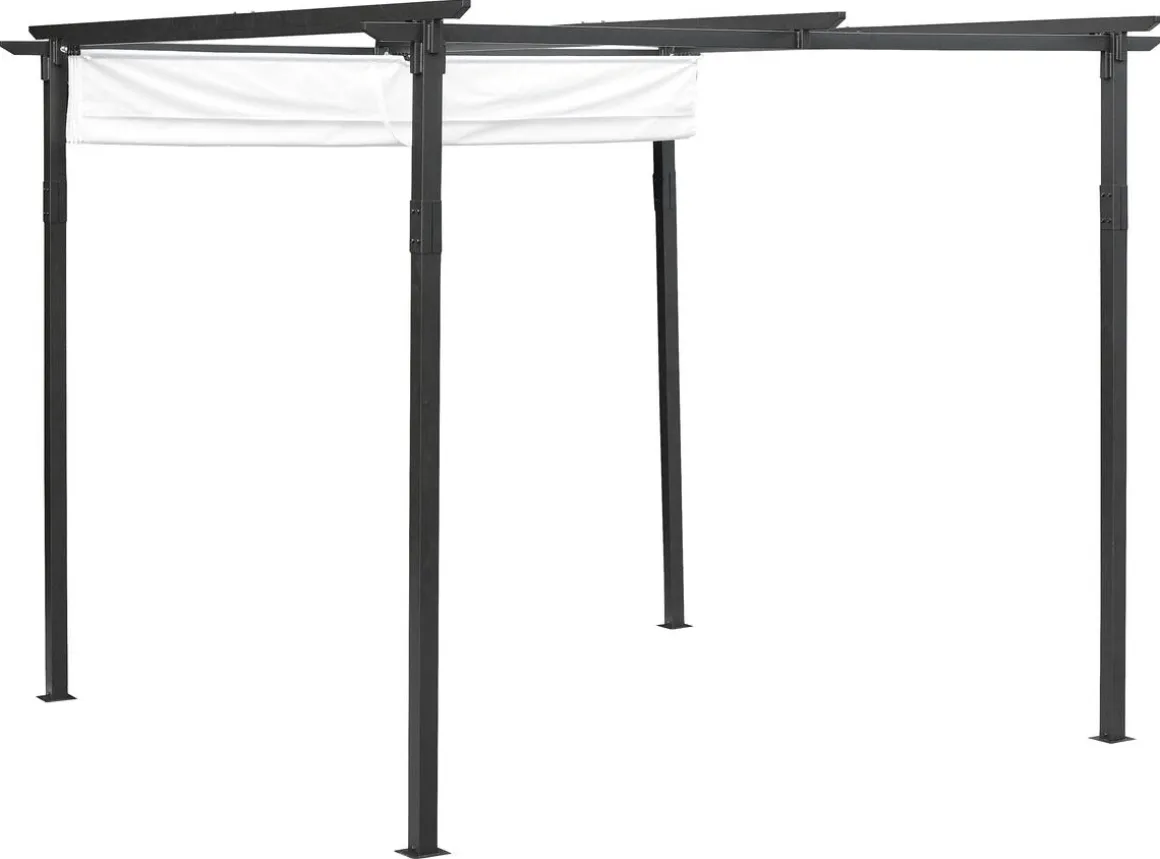Pergola med soltak, 2,9 x 2,9 meter