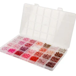 Perler til armbånd og halskjede, 2500 stk, fra 6 år