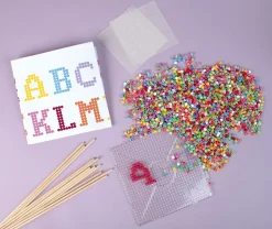 Perlesett festdekorasjon med strykeperler, fra 5 år