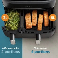 Philips Airfryer 3000 Series dobbel, 9 l, NA351/00