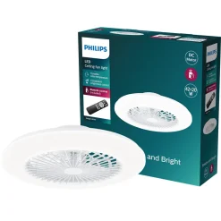 Philips Amigo takvifte med LED-belysning, hvit, dimbar