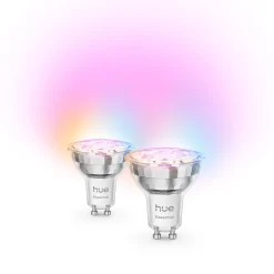 Philips Hue Essential GU10 smart LED-reflektorpære 4,7 W, 2-pakning