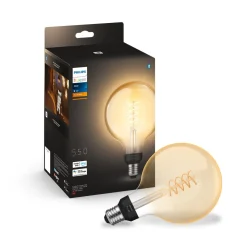 Philips Hue White E27 LED-globepære, 7 W, Bluetooth