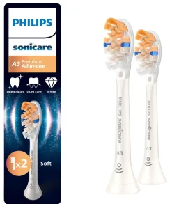 Philips Sonicare A3 Premium All-in-One tannbørstehode, 2-pakning