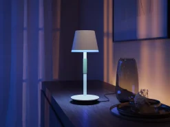 Philips Hue WCA Go bærbar bordlampe i metall, 35 cm