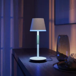 Philips Hue WCA Go bærbar bordlampe i metall, 35 cm