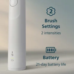 Philips Sonicare 5300 Duo elektrisk tannbørste svart, hvit, 2-pakning