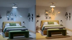 Philips Tynl takvifte med lys, 106 cm, hvit